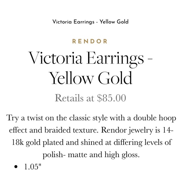 Rendor Victoria Earrings - Picture 3 of 3
